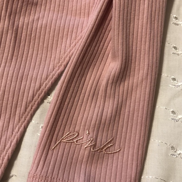 PINK Victoria’s Secret Pink Ribbed bodysuit - Picture 3 of 4